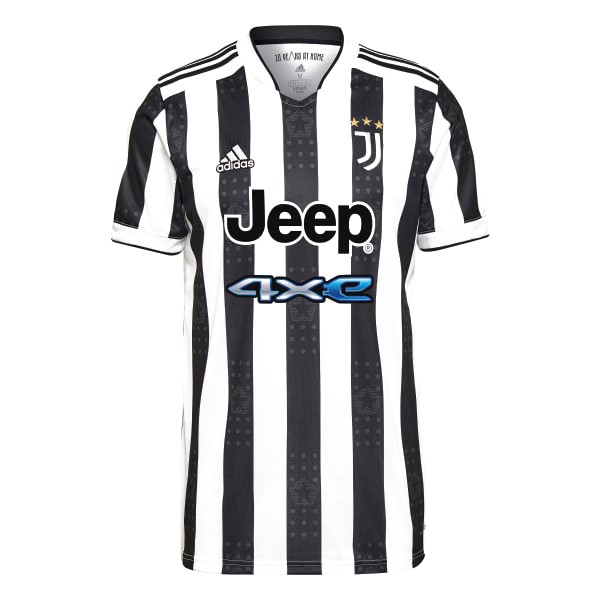 Tailandia Camiseta Juventus Replica Primera Ropa 2021/22 Blanco Negro